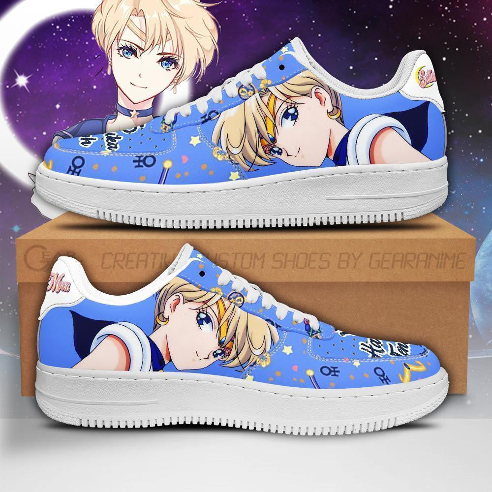 Baskets Anime Sailor Uranus en Cuir Chaussures Basses Unisexes Anime Manga