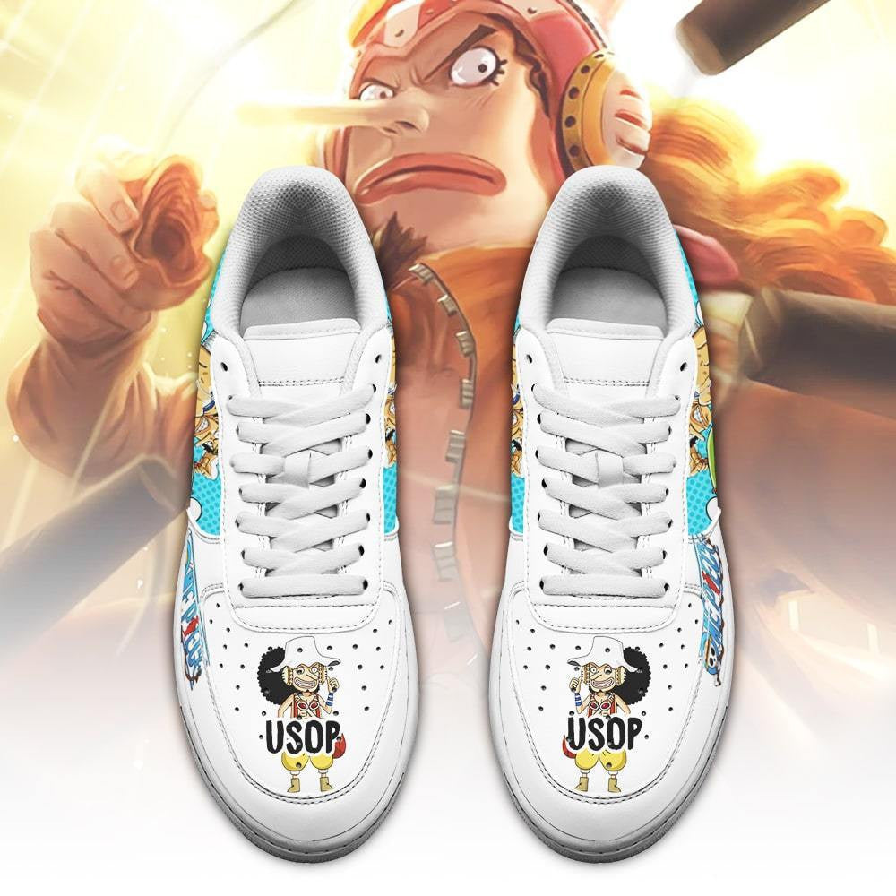Baskets Anime Usopp en Cuir Chaussures Basses Unisexes Anime Manga