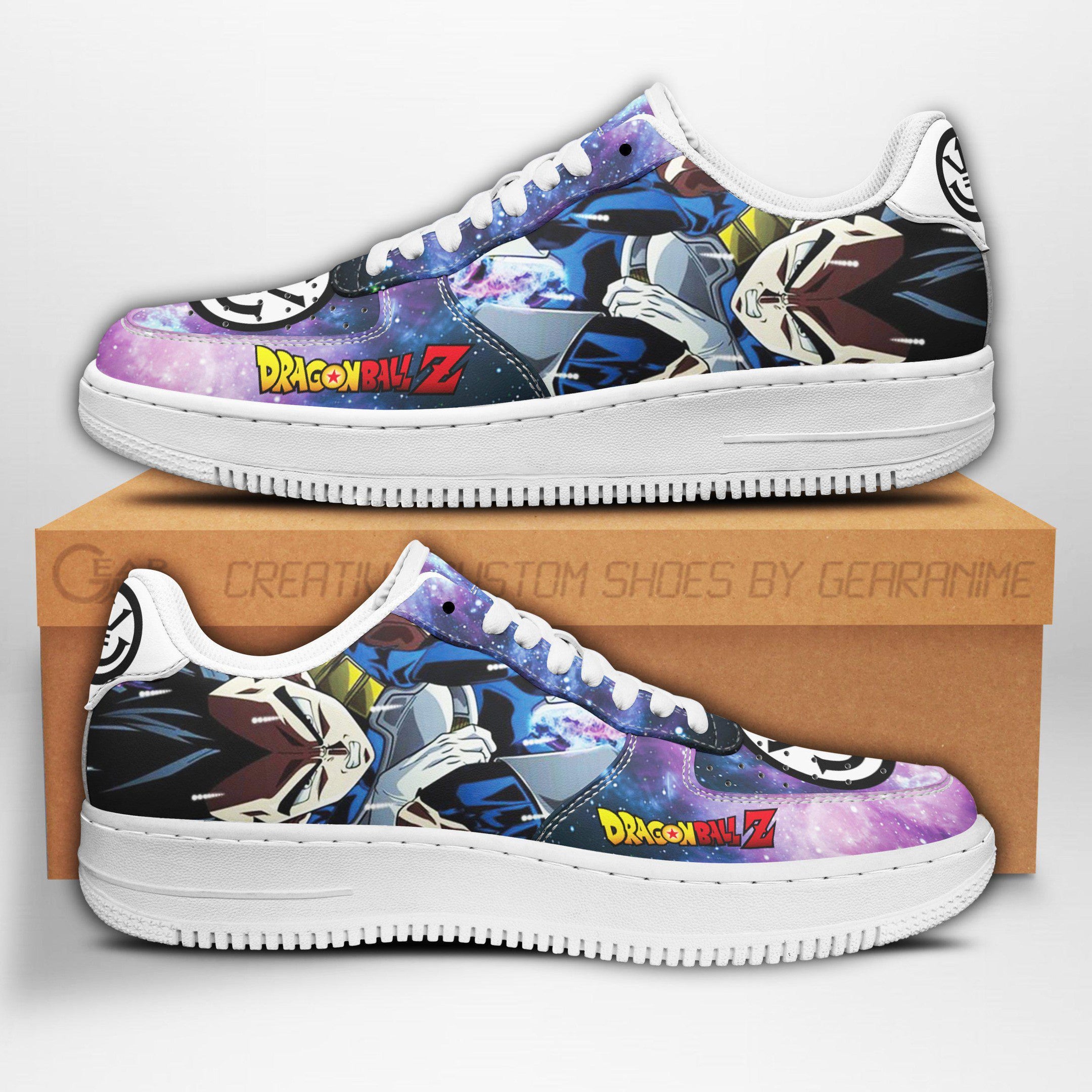 Baskets Anime Vegeta en Cuir Chaussures Basses Unisexes Dragon Ball