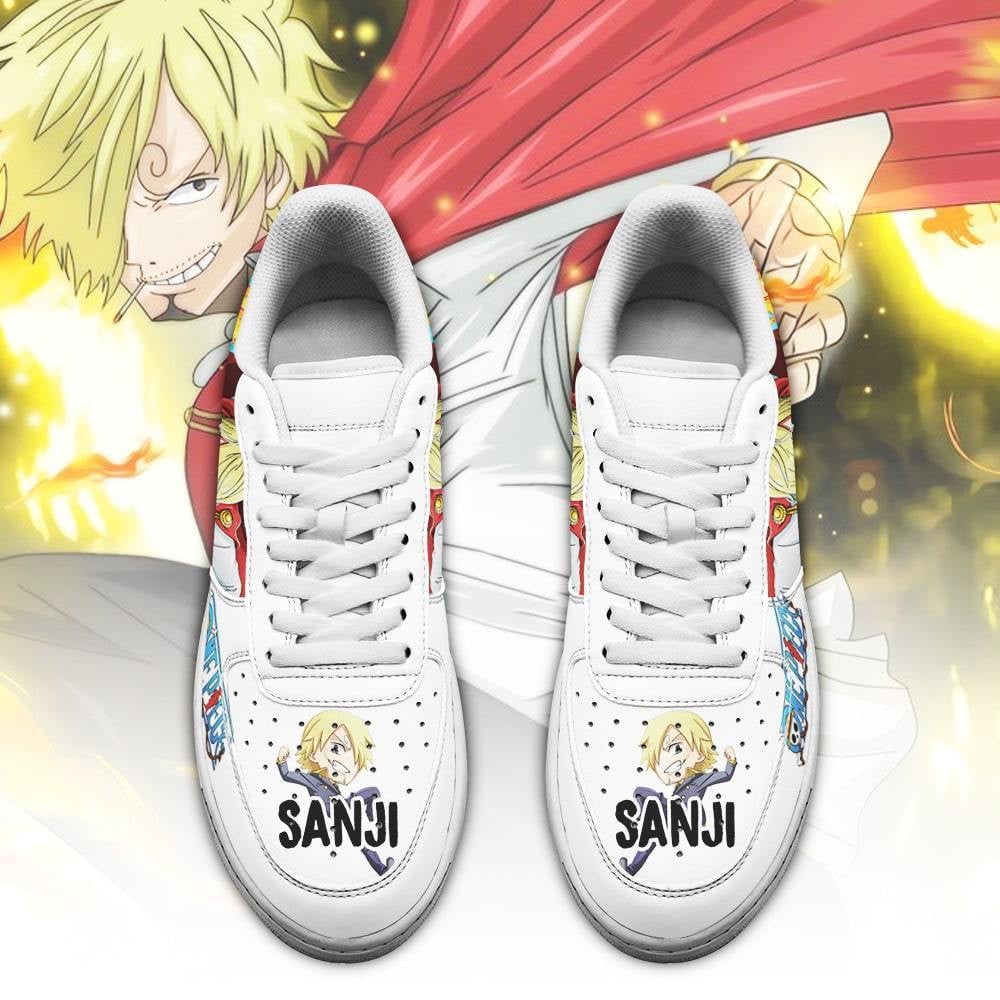 Baskets Anime Sanji en Cuir Chaussures Basses Unisexes Anime Manga