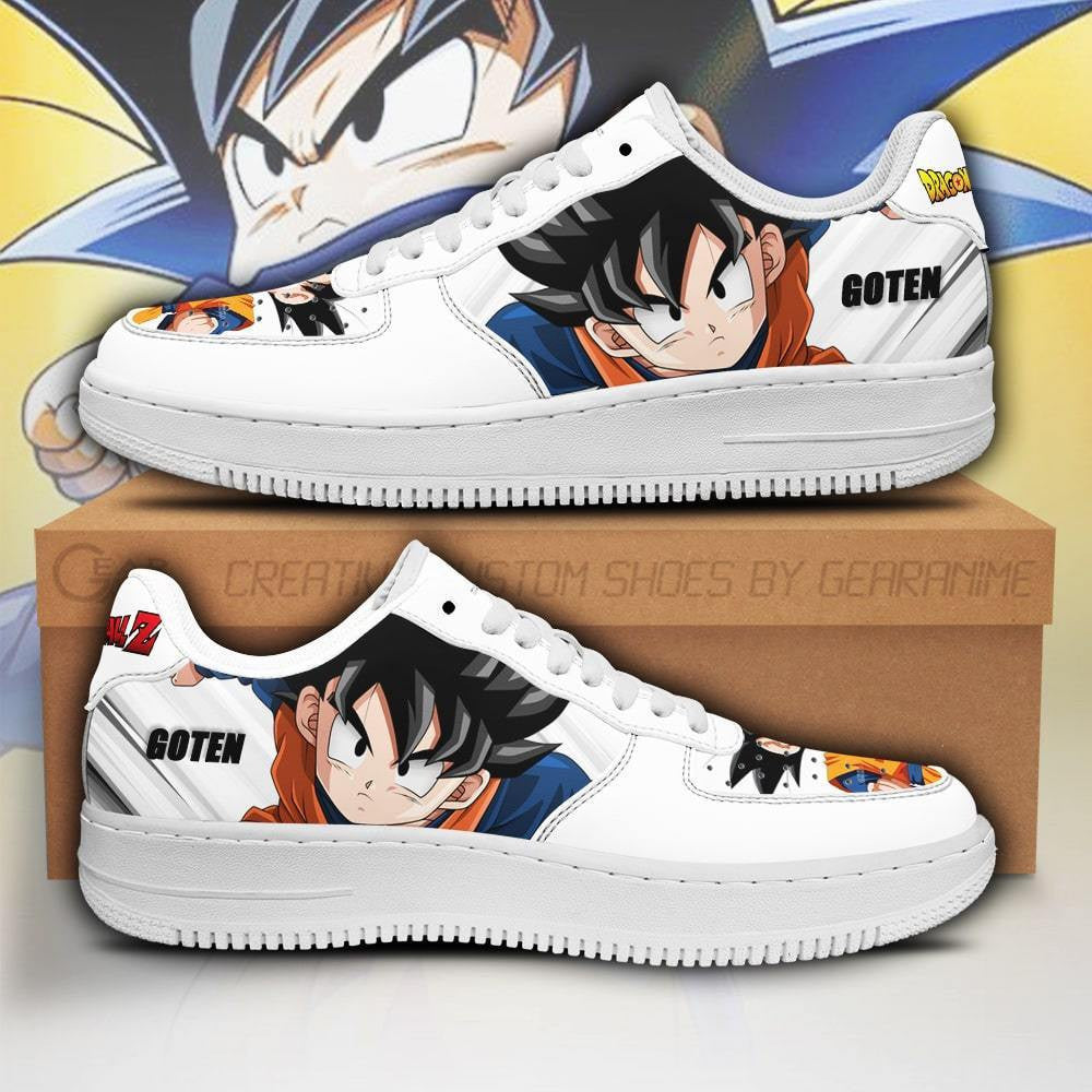 Baskets Anime Goten en Cuir Chaussures Basses Unisexes Anime Manga