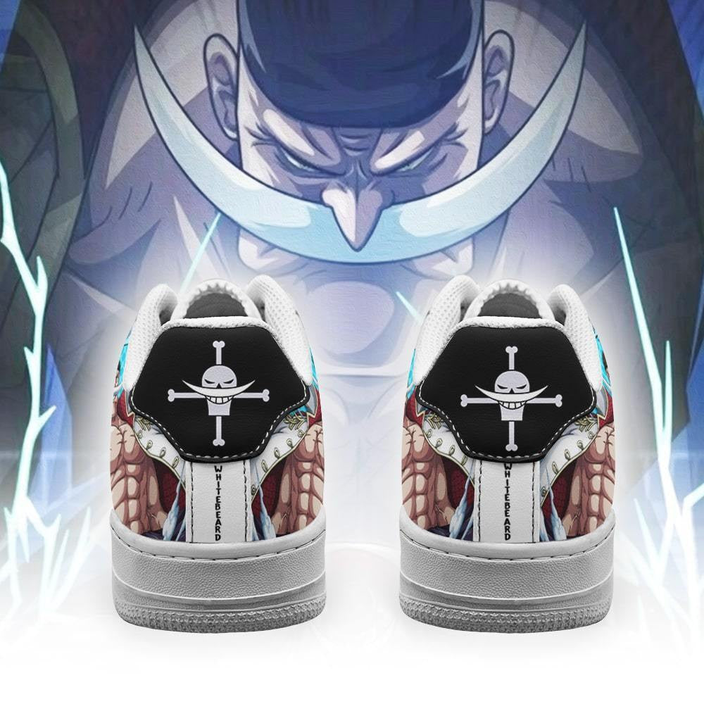 Baskets Anime Whitebeard en Cuir Chaussures Basses Unisexes Anime Manga