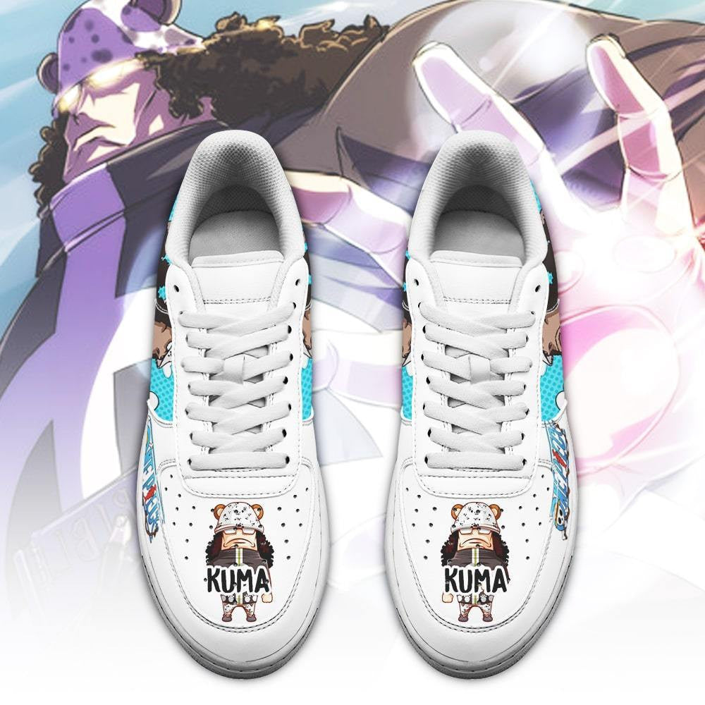 Baskets Anime Bartholomew Kuma en Cuir Chaussures Basses Unisexes Anime Manga