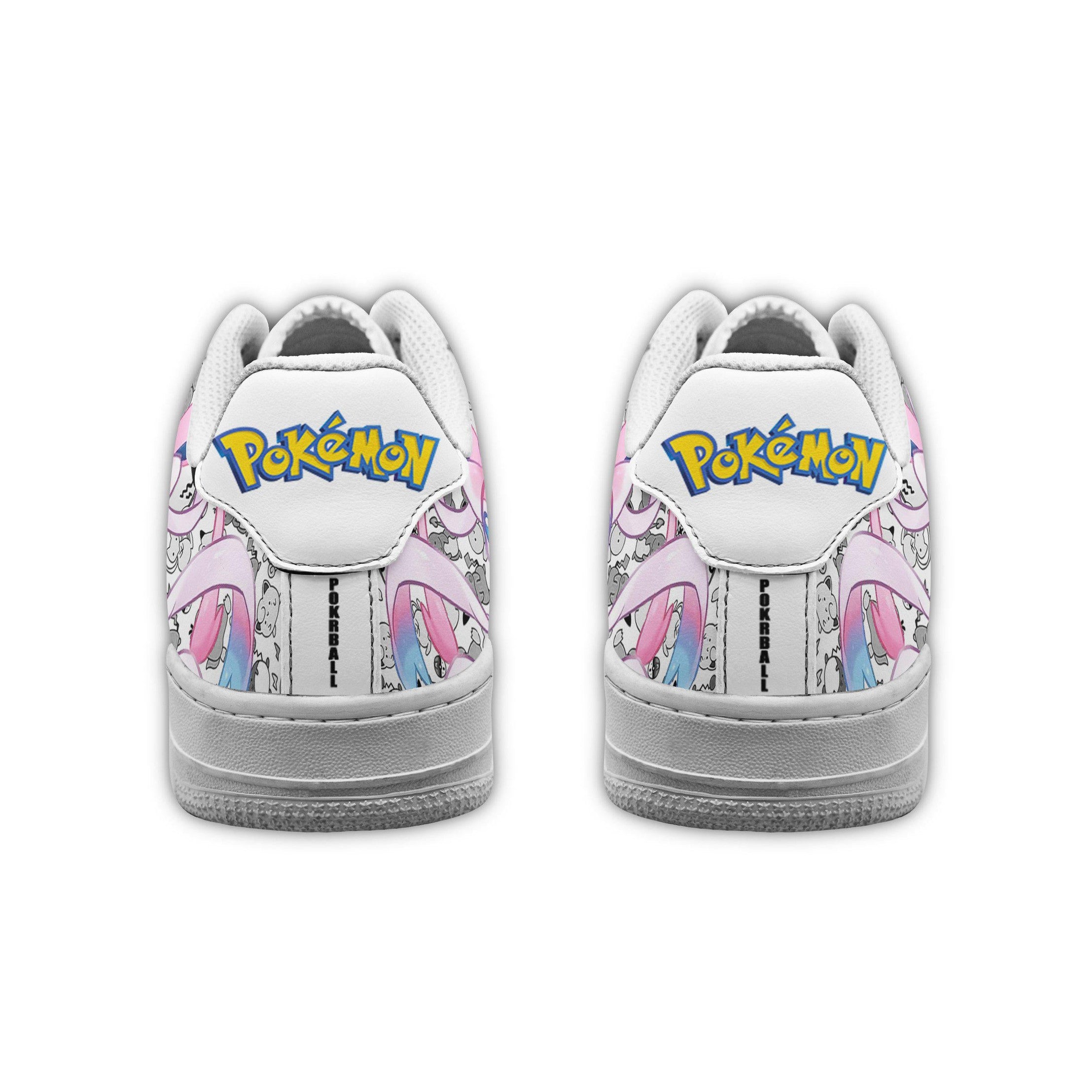 Baskets Anime Sylveon en Cuir Chaussures Basses Unisexes Anime Manga