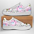 Baskets Anime Sylveon en Cuir Chaussures Basses Unisexes Anime Manga