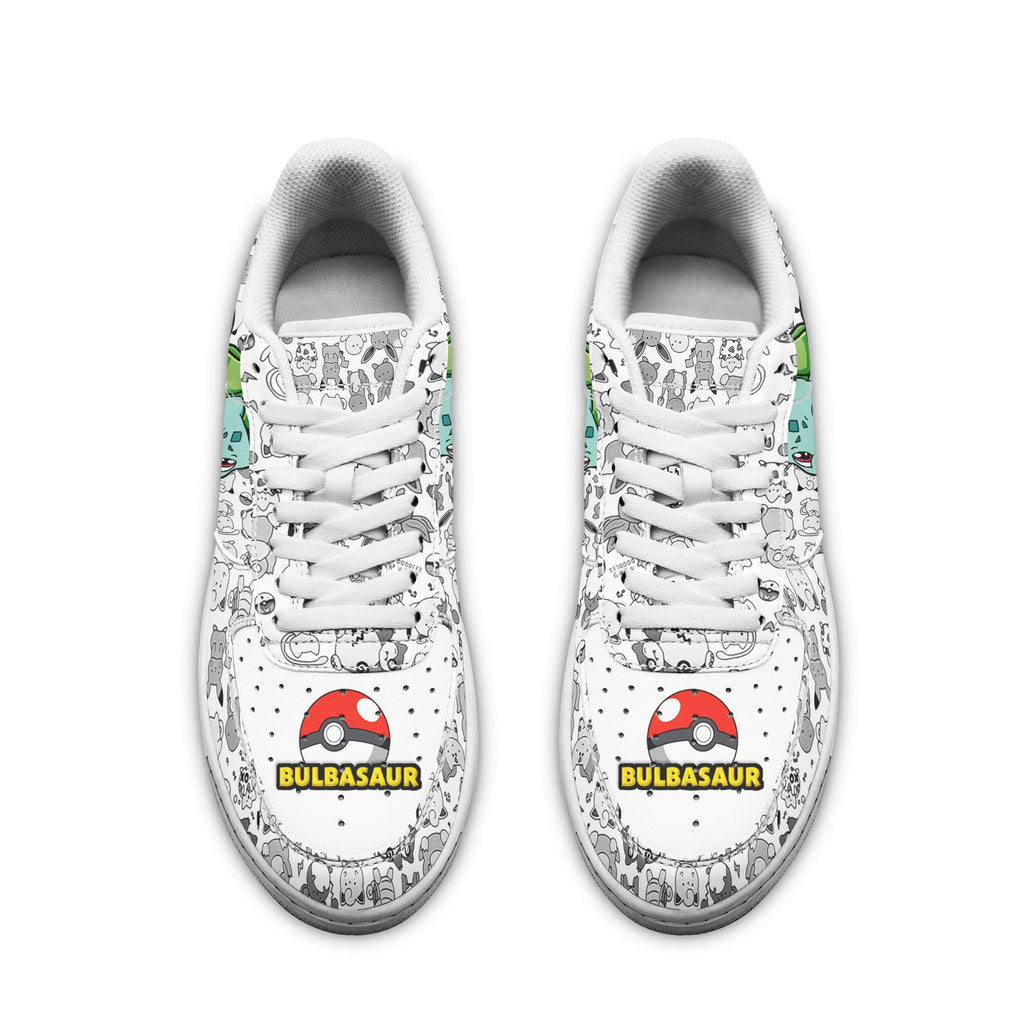 Baskets Anime Bulbasaur en Cuir Chaussures Basses Unisexes Anime Manga