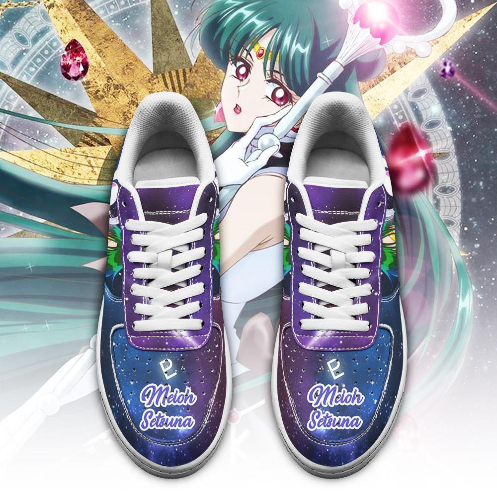 Baskets Anime Sailor Pluto en Cuir Chaussures Basses Unisexes Anime Manga
