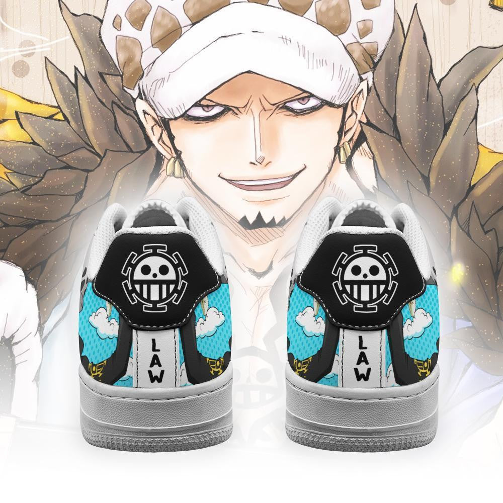 Baskets Anime Trafalgar D. Water Law en Cuir Chaussures Basses Unisexes Anime Manga