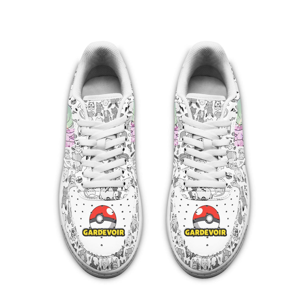 Baskets Anime Gardevoir en Cuir Chaussures Basses Unisexes Anime Manga