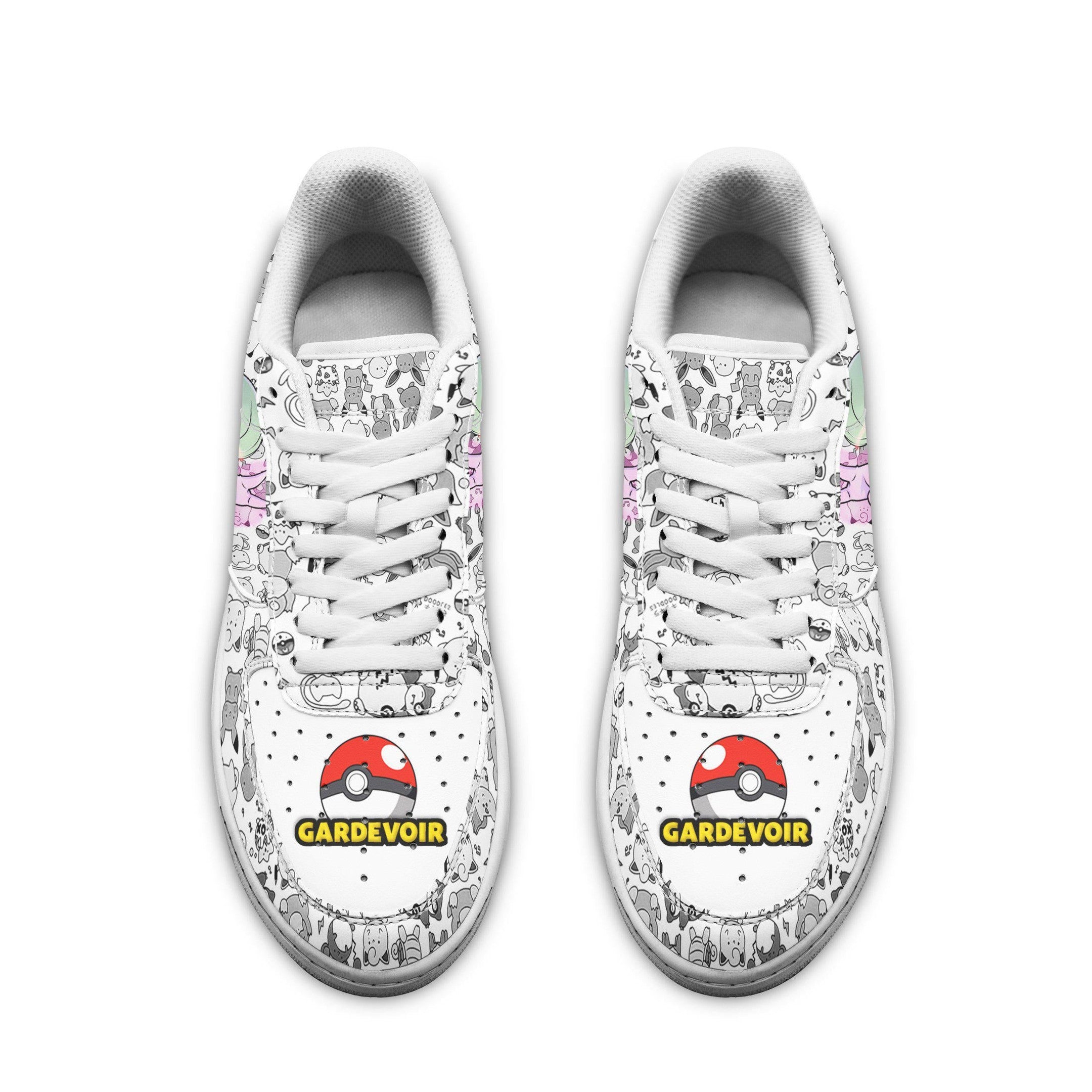 Baskets Anime Gardevoir en Cuir Chaussures Basses Unisexes Anime Manga