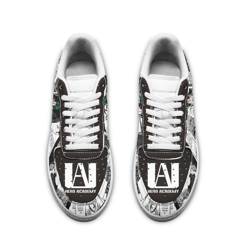 Baskets Anime Deku en Cuir Chaussures Basses Unisexes Anime Manga