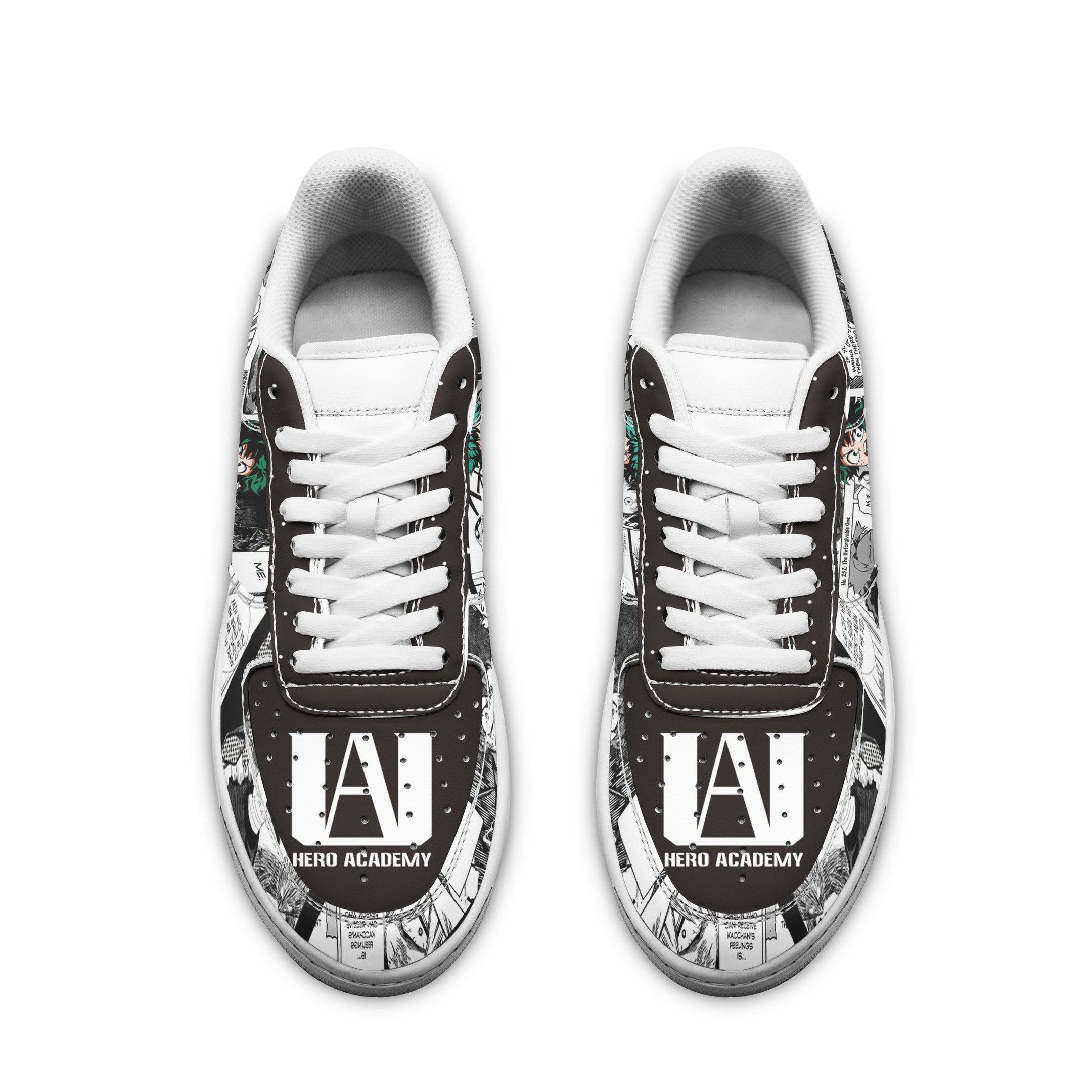 Baskets Anime Deku en Cuir Chaussures Basses Unisexes Anime Manga