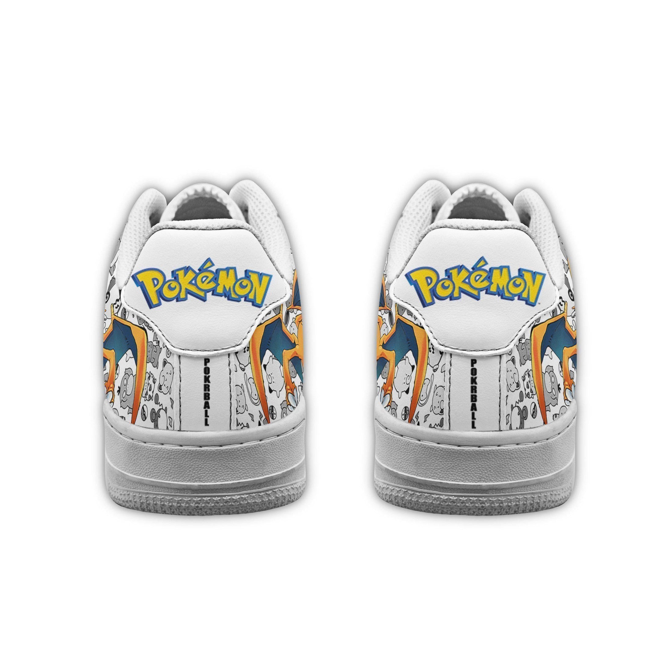 Baskets Anime Charizard en Cuir Chaussures Basses Unisexes Anime Manga