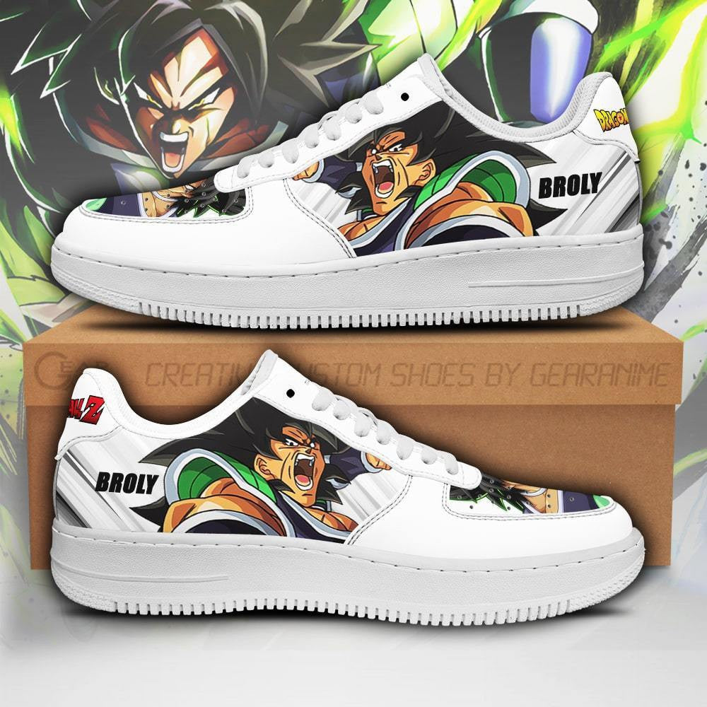 Baskets Anime Broly en Cuir Chaussures Basses Unisexes Anime Manga