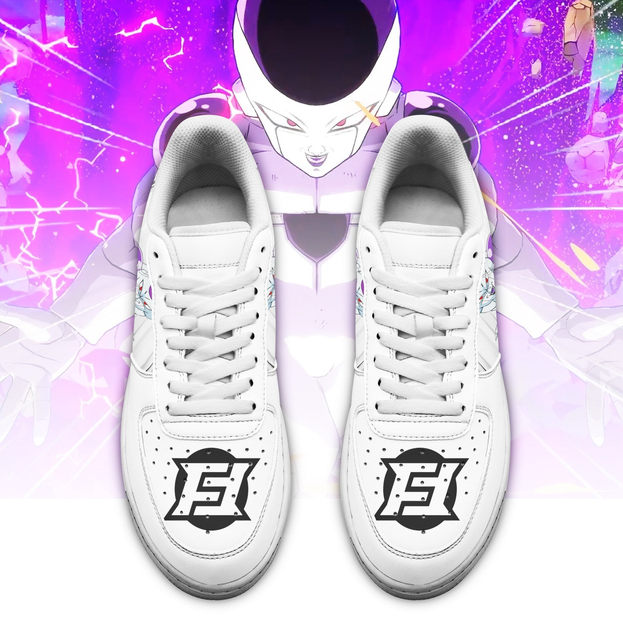 Baskets Anime Frieza en Cuir Chaussures Basses Unisexes Anime Manga