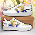Baskets Anime Android 18 en Cuir Chaussures Basses Unisexes Anime Manga