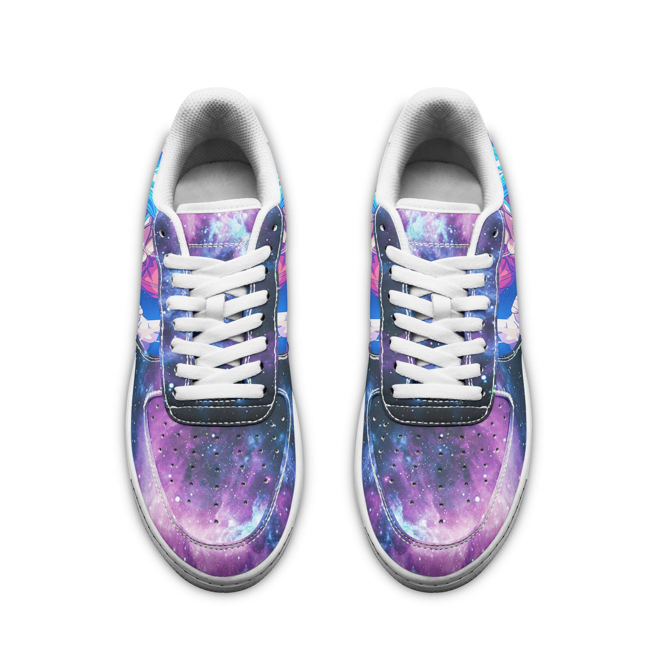 Baskets Anime Goku Blue en Cuir Chaussures Basses Unisexes Dragon Ball
