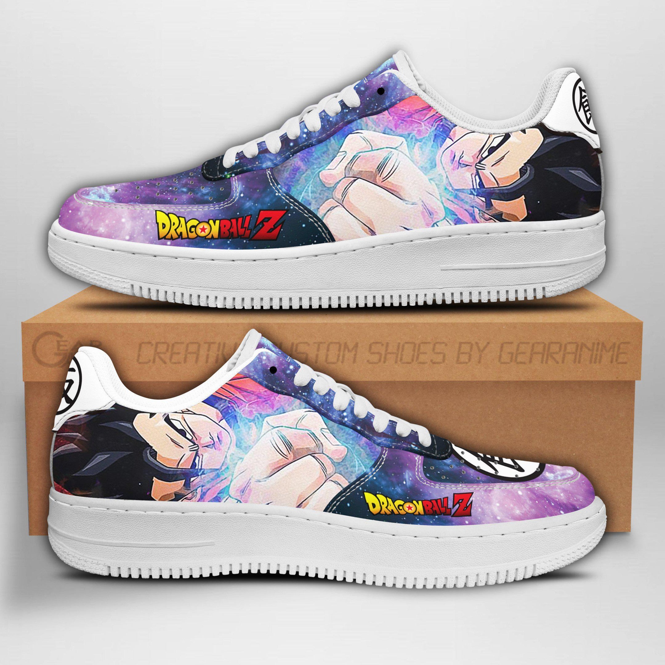 Baskets Anime Gohan en Cuir Chaussures Basses Unisexes Anime Manga