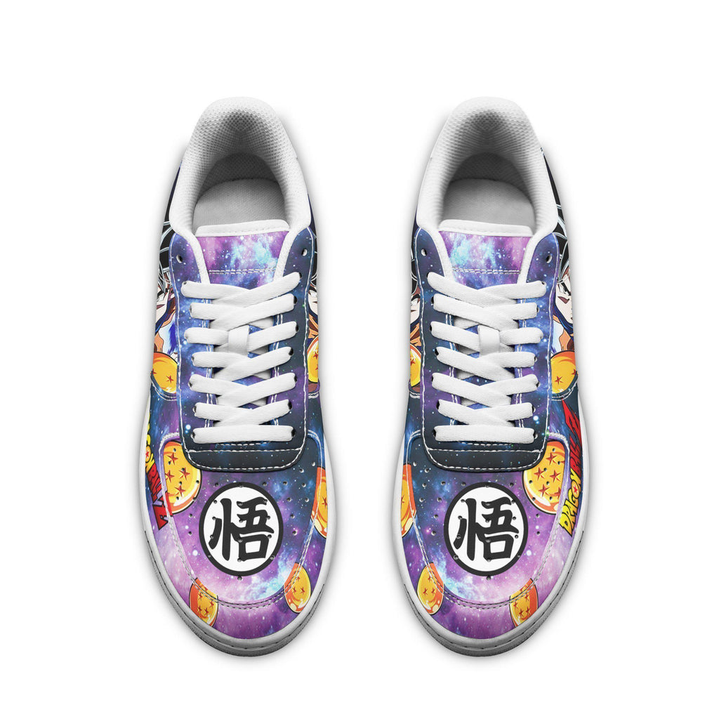 Baskets Anime Goku Ultra Instinct en Cuir Chaussures Basses Unisexes Dragon Ball
