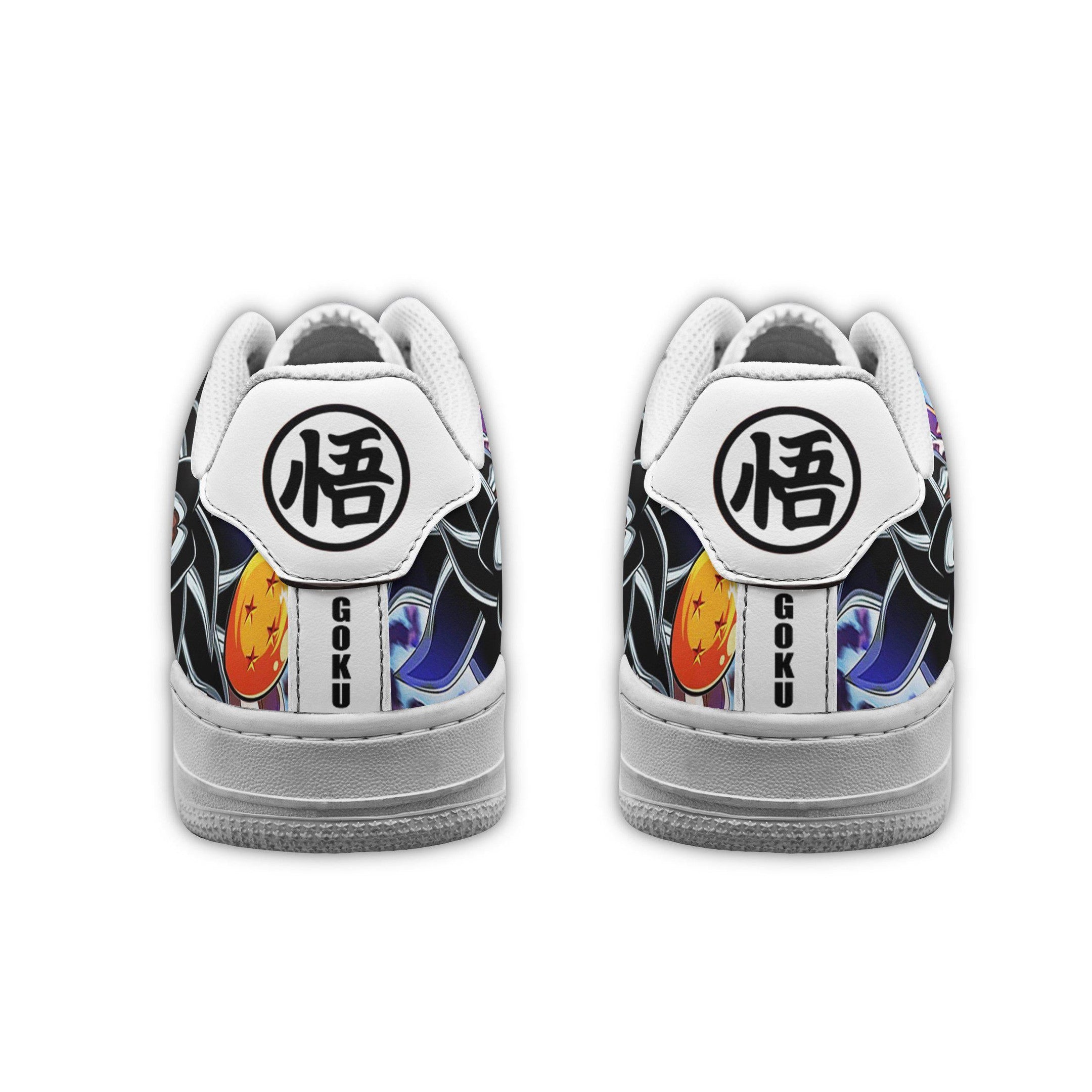 Baskets Anime Goku Ultra Instinct en Cuir Chaussures Basses Unisexes Dragon Ball