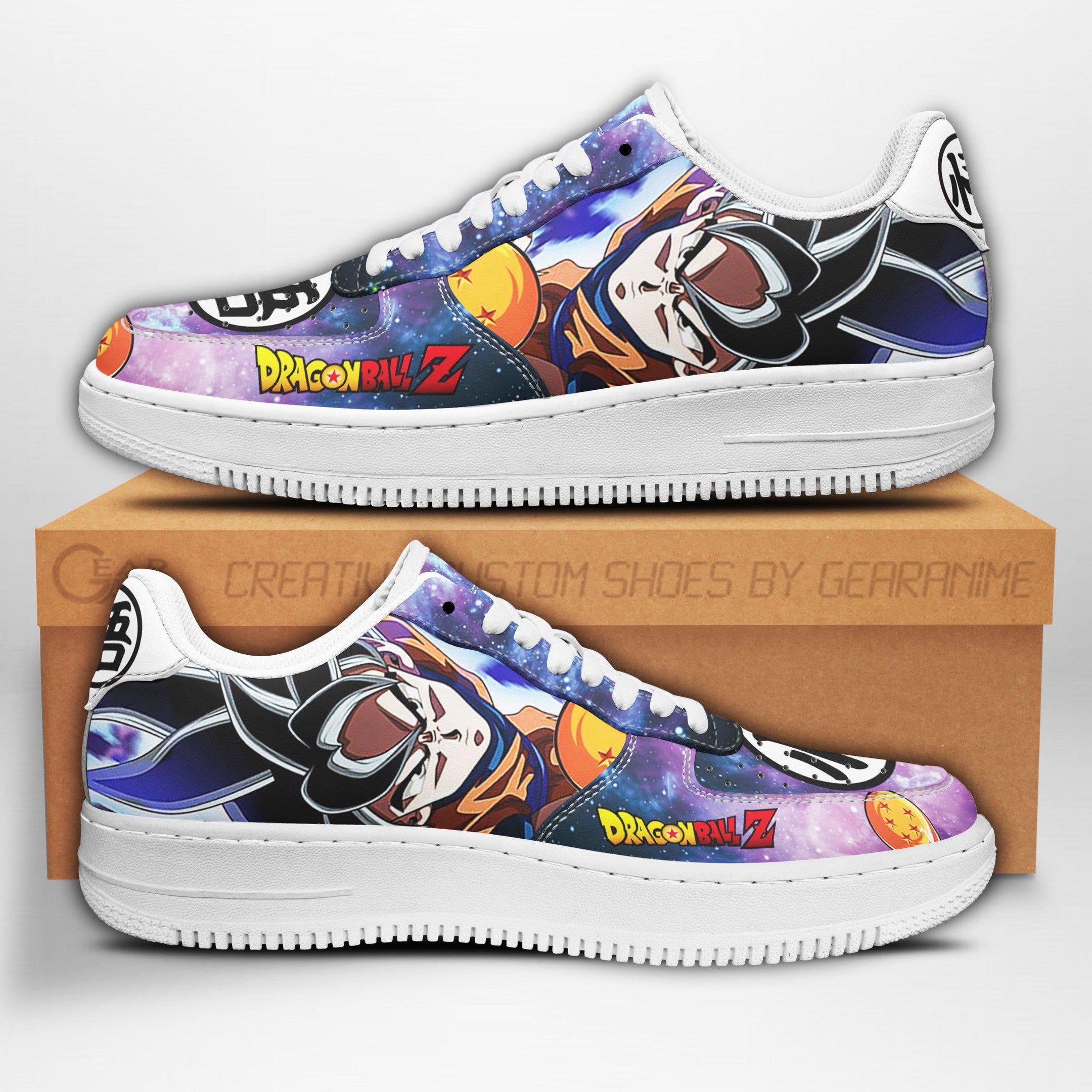 Baskets Anime Goku Ultra Instinct en Cuir Chaussures Basses Unisexes Dragon Ball