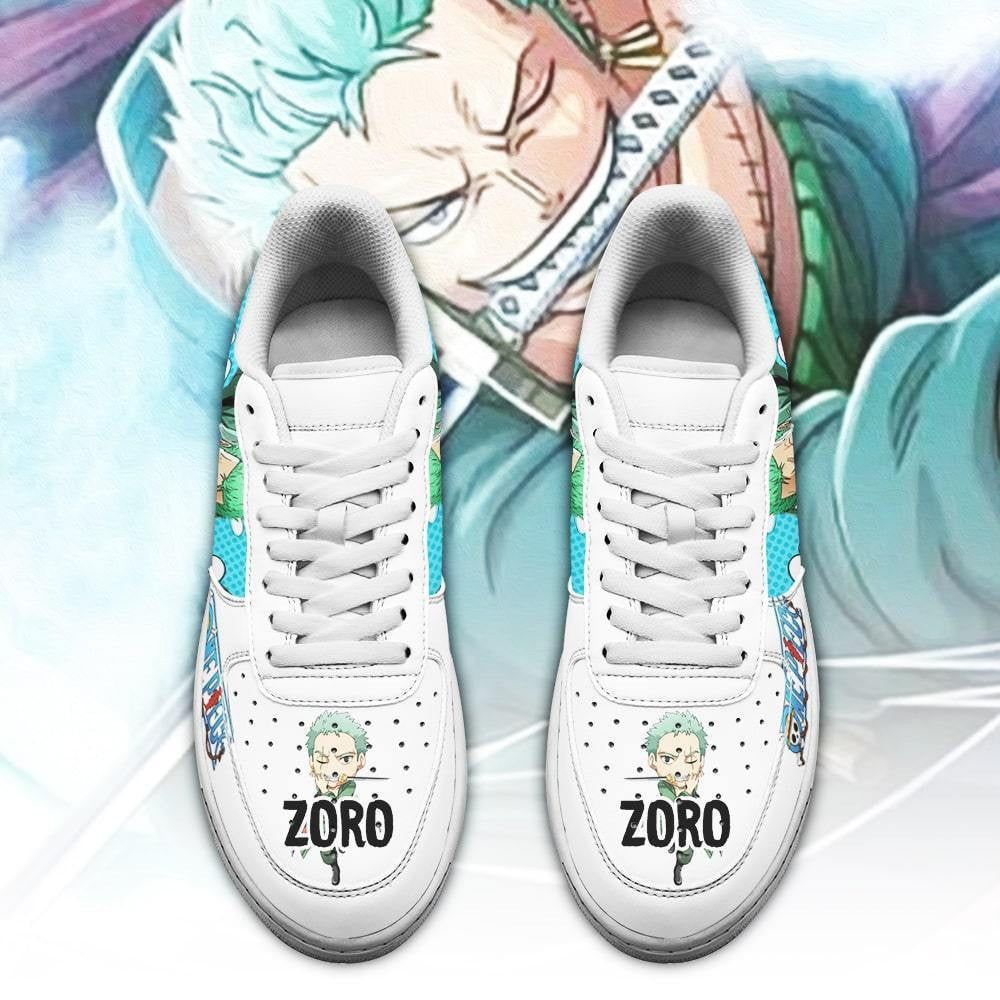 Baskets Anime Zoro en Cuir Chaussures Basses Unisexes One Piece