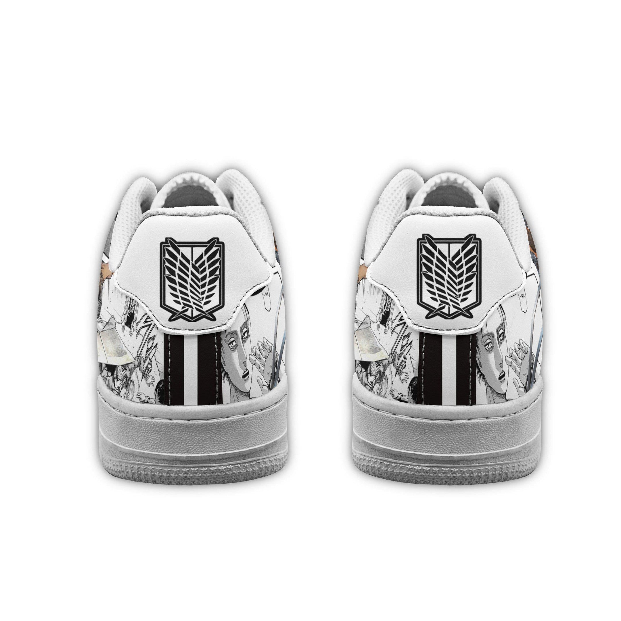 Baskets Anime Eren Yeager en Cuir Chaussures Basses Unisexes Attack on Titan