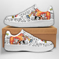 Baskets Anime Infernape en Cuir Chaussures Basses Unisexes Anime Manga