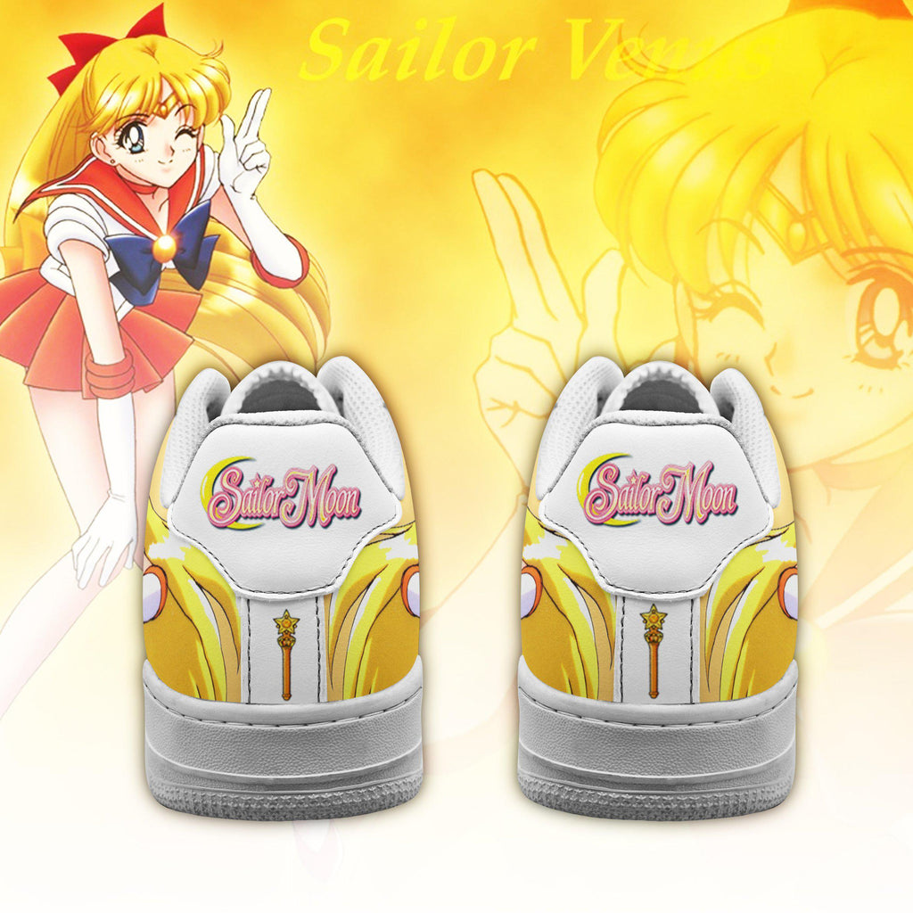 Baskets Anime Sailor Venus en Cuir Chaussures Basses Unisexes Anime Manga