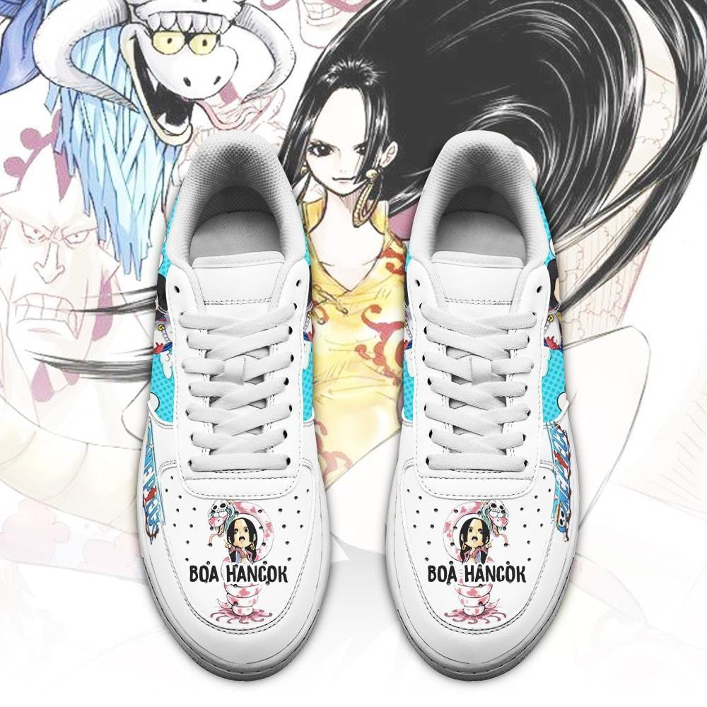 Baskets Anime Boa Hancock en Cuir Chaussures Basses Unisexes Anime Manga