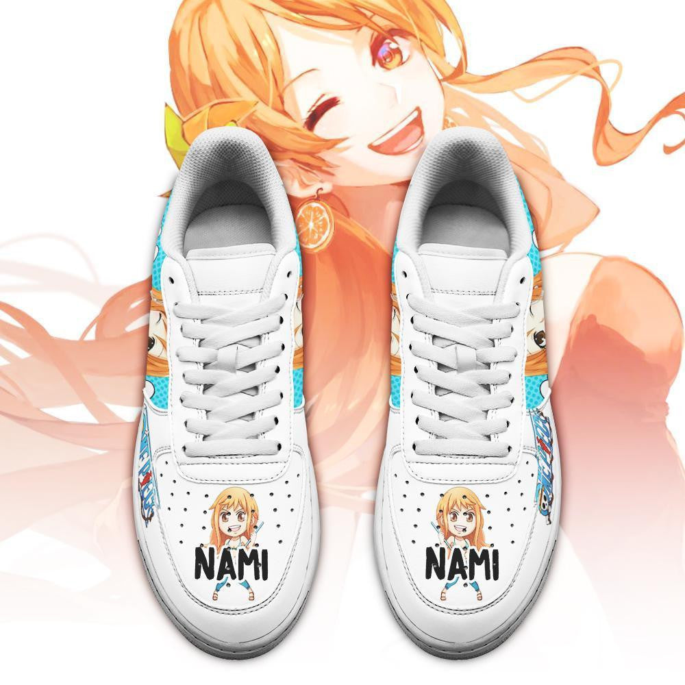 Baskets Anime Nami en Cuir Chaussures Basses Unisexes One Piece