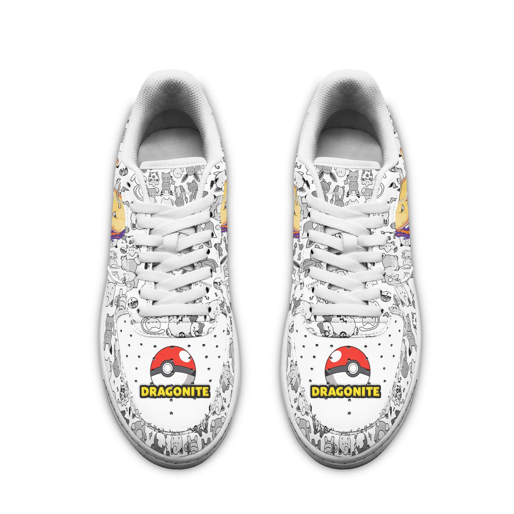 Baskets Anime Dragonite en Cuir Chaussures Basses Unisexes Anime Manga