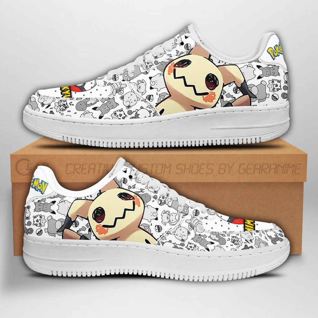 Baskets Anime Mimikyu en Cuir Chaussures Basses Unisexes Anime Manga