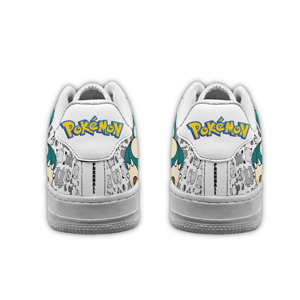 Baskets Anime Snorlax Custom Low-Top Leather Sneakers Pattern en Cuir Chaussures Basses Unisexes Anime Manga