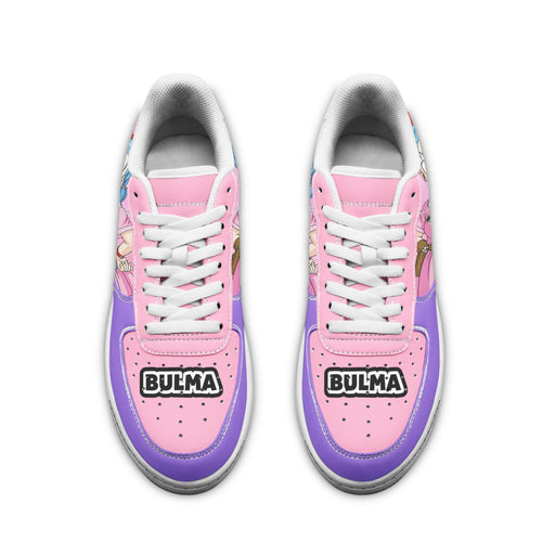 Baskets Anime Bulma en Cuir Chaussures Basses Unisexes Anime Manga