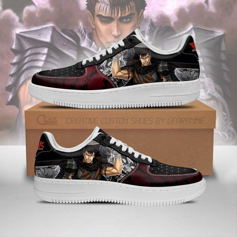 Baskets Anime Guts en Cuir Chaussures Basses Unisexes Anime Manga