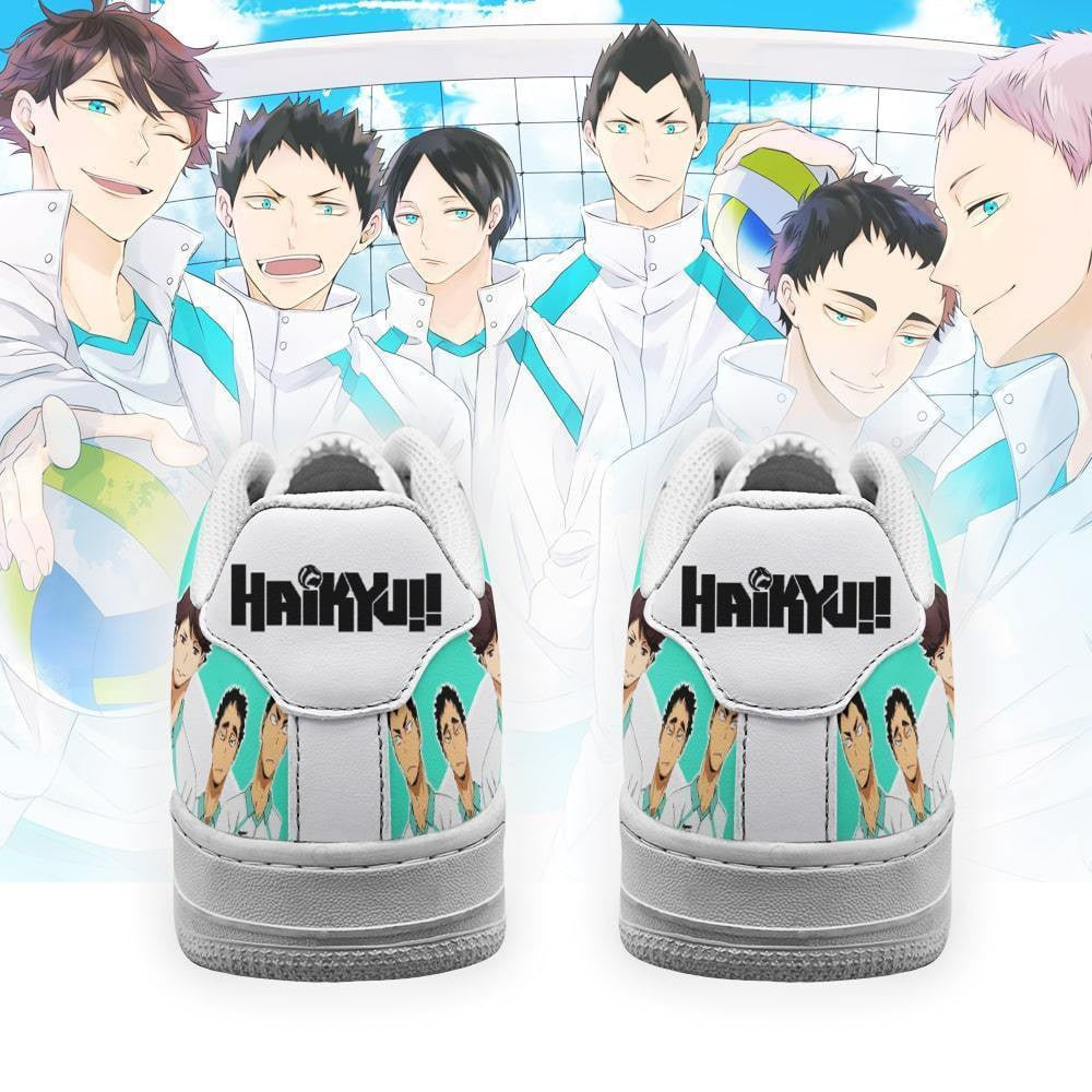 Baskets Anime Aobajohsai High en Cuir Chaussures Basses Unisexes Anime Manga