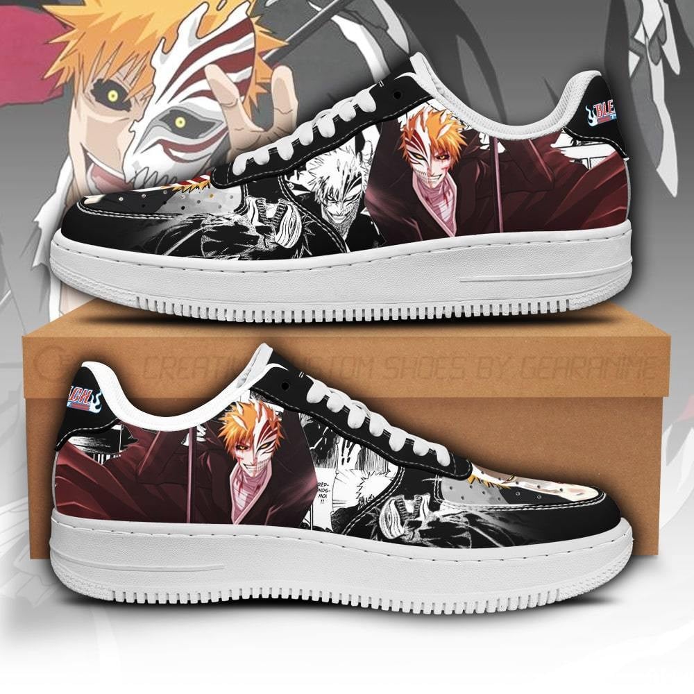 Baskets Anime Ichigo Hollow en Cuir Chaussures Basses Unisexes Anime Manga