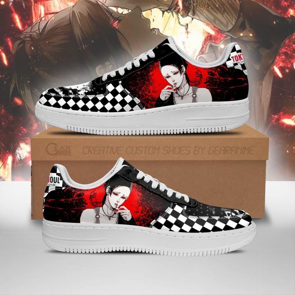 Baskets Anime Uta Ghoul en Cuir Chaussures Basses Unisexes Anime Manga