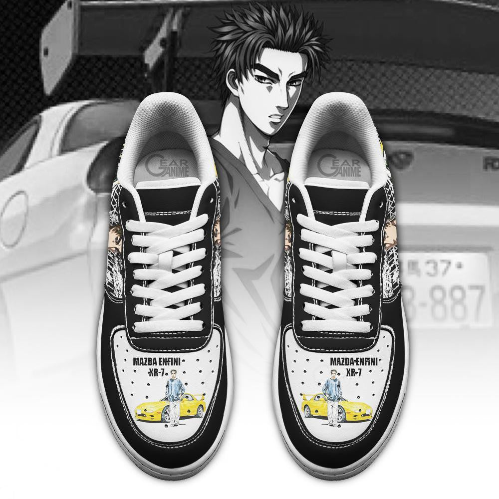 Baskets Anime Keisuke Takahashi Initial en Cuir Chaussures Basses Unisexes Anime Manga