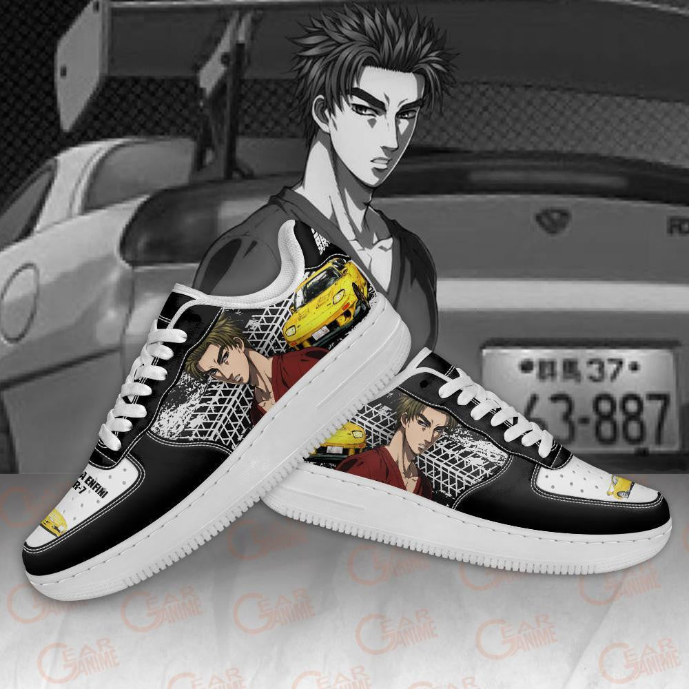 Baskets Anime Keisuke Takahashi Initial en Cuir Chaussures Basses Unisexes Anime Manga