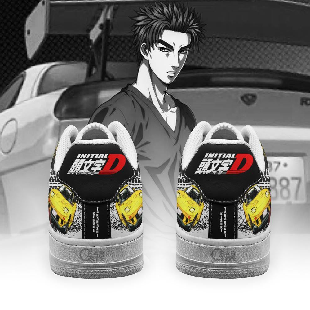 Baskets Anime Keisuke Takahashi Initial en Cuir Chaussures Basses Unisexes Anime Manga