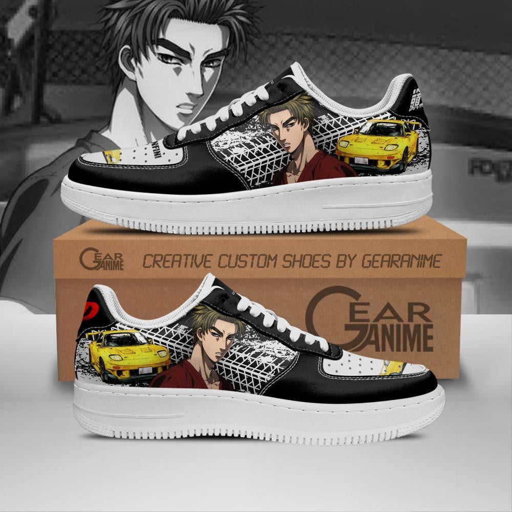 Baskets Anime Keisuke Takahashi Initial en Cuir Chaussures Basses Unisexes Anime Manga