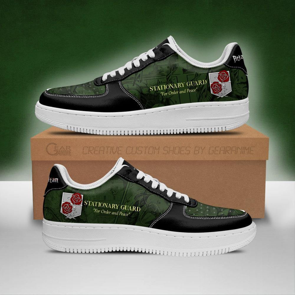 Baskets Anime Garrison Regiment en Cuir Chaussures Basses Unisexes Anime Manga