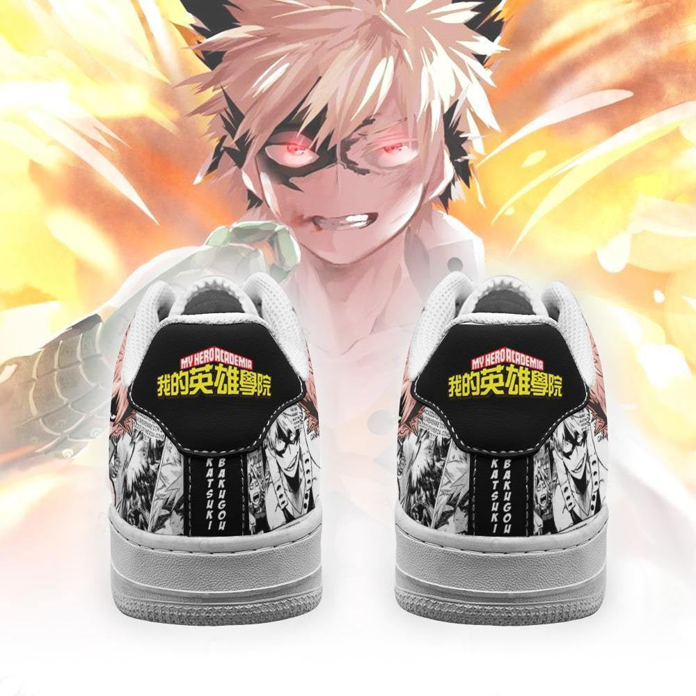 Baskets Anime Katsuki Bakugo en Cuir Chaussures Basses Unisexes Anime Manga