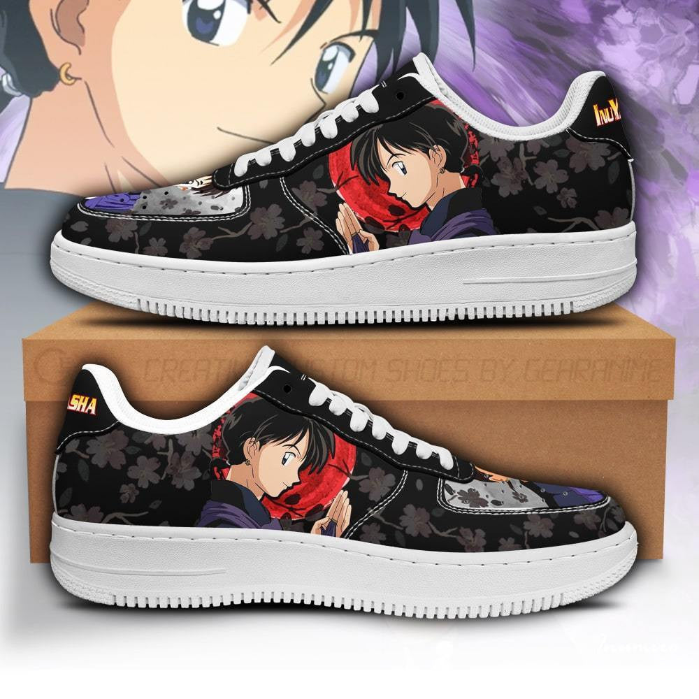 Baskets Anime Miroku en Cuir Chaussures Basses Unisexes Anime Manga