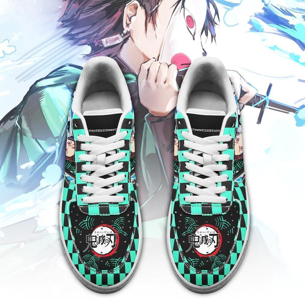 Baskets Anime Tanjiro en Cuir Chaussures Basses Unisexes Demon Slayer