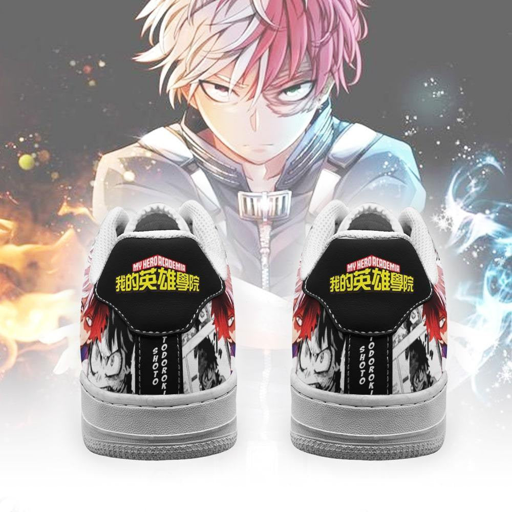 Baskets Anime Shoto Todoroki en Cuir Chaussures Basses Unisexes Anime Manga