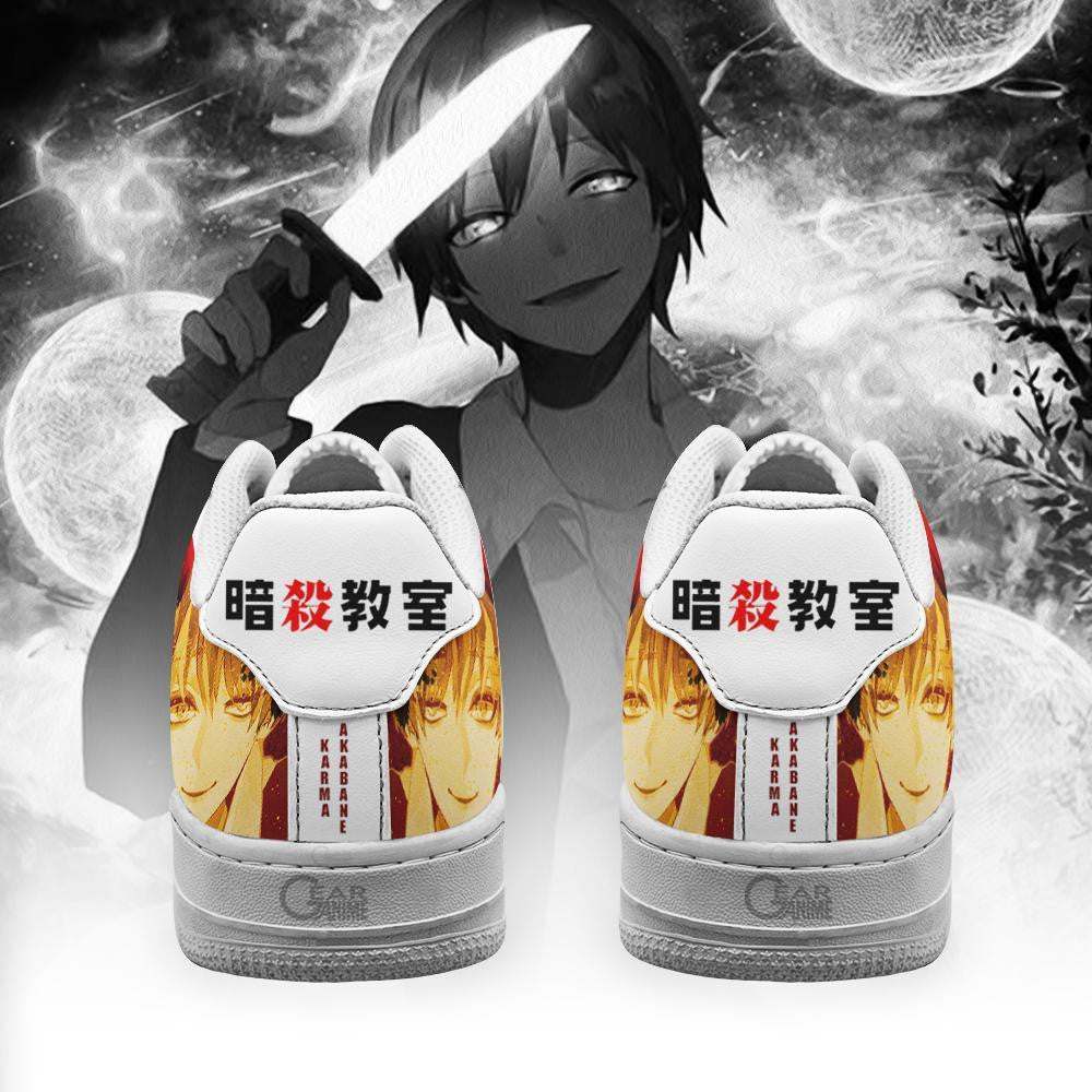 Baskets Anime Karma Akabane en Cuir Chaussures Basses Unisexes Anime Manga