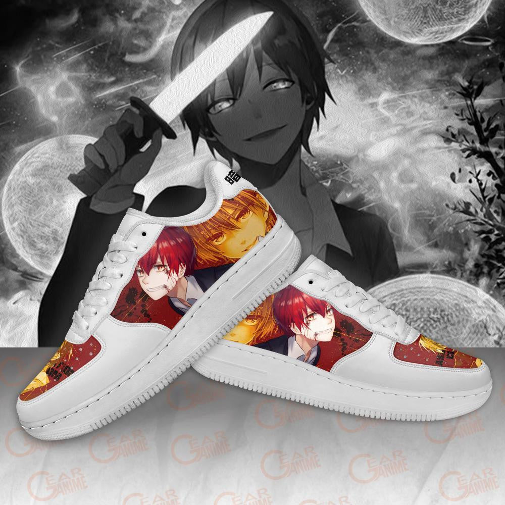Baskets Anime Karma Akabane en Cuir Chaussures Basses Unisexes Anime Manga